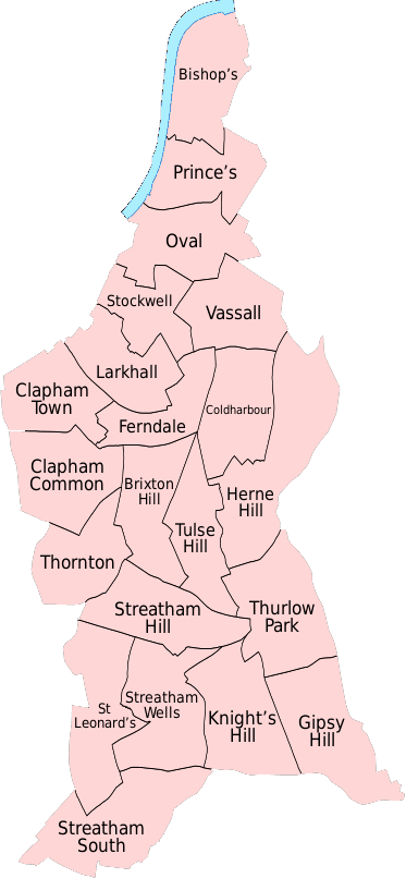 London Borough of Lambeth wards our electricians service